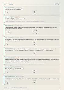 Page 11, algebra questions in flow